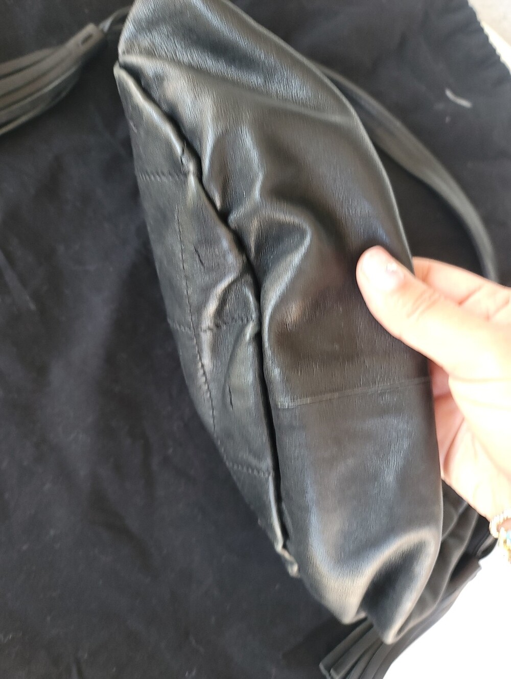 Chanel Black Quilted Drawstring Bucket Bag - Picture 10 of 14